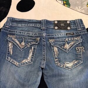 Miss Me Blue Embellished Boot Cut Jeans